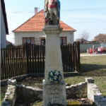Szobor – Szent Flórián, Tallós [Tomášikovo]