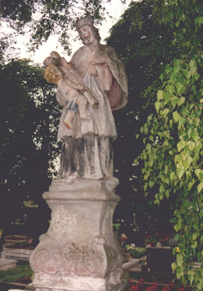 Nepomuki Szent János szobra, Nyitraludány (L. Juhász Ilona felv., 2001)