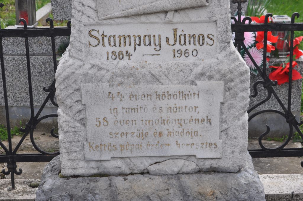 Stampay János síremléke (részlet), Köbölkút (Liszka József felv., 2015)