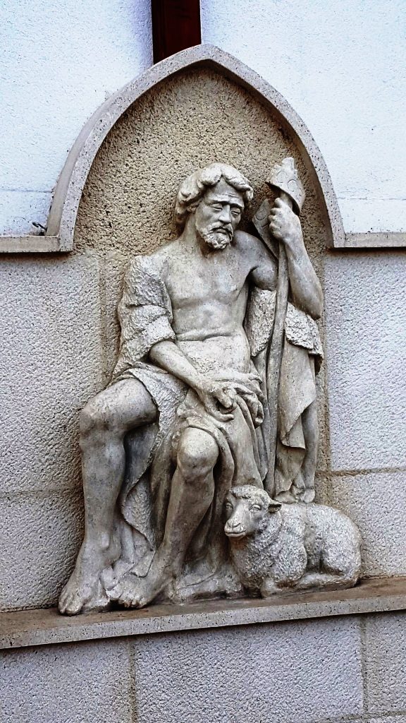 Missziós kereszt (Jézus a jó pásztor), Marcelháza (Foto: Liszka József, 2018)